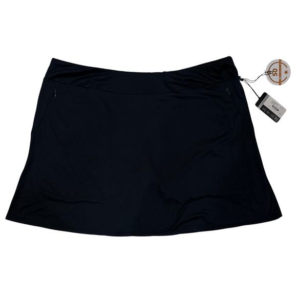 Tail White Label Women's Plus 2X Pull-On Black Skort Sun‎ Protection UPF 50 - Picture 1 of 8